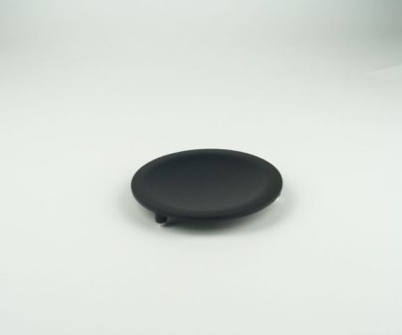 Surya Metall, круглая металлическая мыльница на ножках 11х11 см, цвет черный матовый, артикул 9913/MB