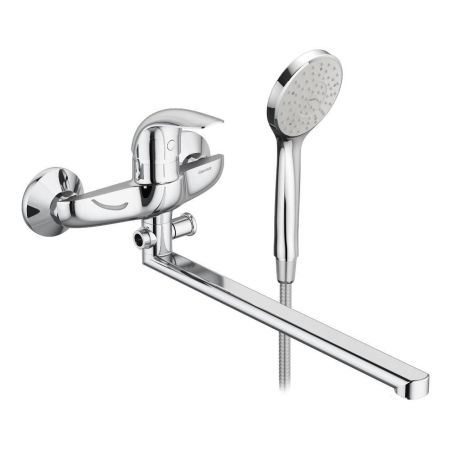 319500001_xxx Eclipse, смеситель для ванны и душа с универсальным изливом и душевым комплектом, хром