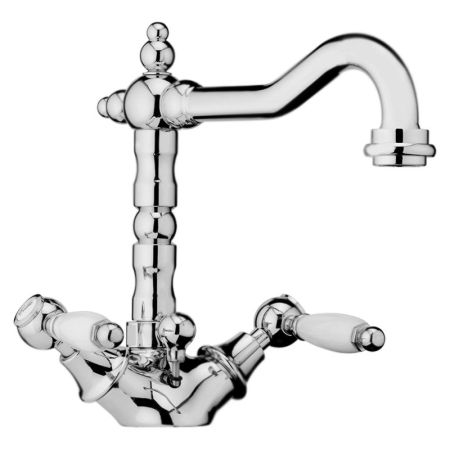 Смеситель для раковины Webert Dorian DO700302 Хром Белый, артикул DO700302015