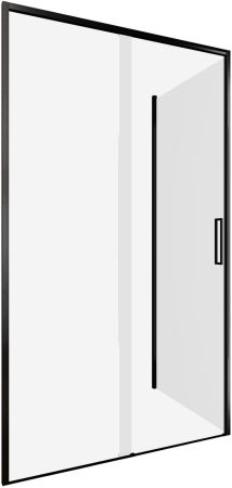 Душевой уголок Aquanet Pleasure Evo 110x90 AE65-110x90-BT профиль черный, прозрачное стекло, артикул AE65-110x90-BT