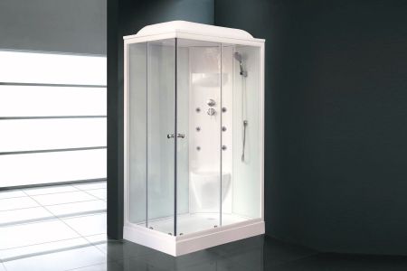 Душевая кабина Royal Bath RB 8120HP7-WT (белое/прозрачное) правая, артикул RB8120HP7-WT-R