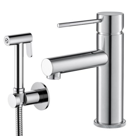 Смеситель для раковины с гигиеническим душем Timo Saona хром (2360/00G), артикул 2360/00G