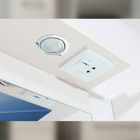 Зеркало Бриклаер ЧИЛИ 55 см, светлая лиственница, артикул 4627125414930