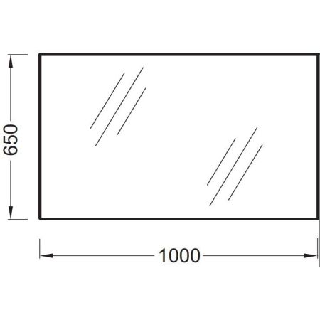 Зеркало JACOB DELAFON OLA EB1099-RU (65*100), шт, артикул EB1099-RU