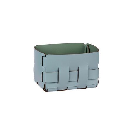 Colombo Adj Корзинка Mini Bottega, 12x19H13 см, цвет: небесный/эвкалипт, артикул BADJ1012-5060