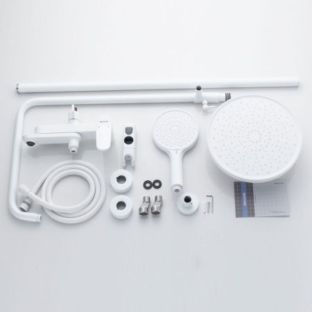 Душевая система Shevanik S4336C, белый