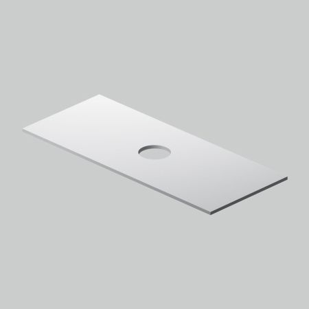 M8FST1201WG Func Столешница под накладную раковину, для тумбы 120 см, цвет белый глянец, артикул M8FST1201WG