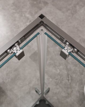 MOLVENO-A-22-90+20-C-BORO-IV Душевой уголок, артикул MOLVENO-A-22-90+20-C-BORO-IV