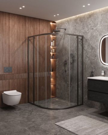 MOLVENO-RH-11-120/110-C-BORO-IV Душевой уголок, артикул MOLVENO-RH-11-120/110-C-BORO-IV