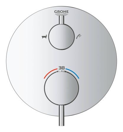 Внешняя часть термостатического смесителя для ванны GROHE Atrio с переключателем на 2 положения ванна/душ, хром (24138003) Внешняя часть термостатического смесителя для ванны GROHE Atrio с переключателем на 2 положения ванна/душ, хром (24138003)