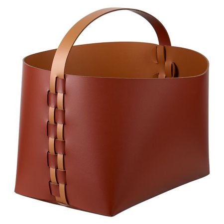 ADJ Корзина Helena, 35x30xH26 см., цвет: бордо/коньяк, артикул 3626.30/09