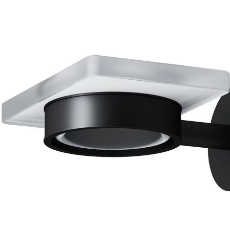 A85A34222 X-Joy, Стеклянная мыльница с настенным держателем, черный, артикул A85A34222