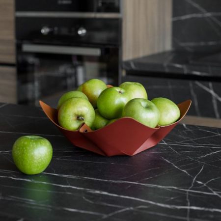 ADJ Фруктовница, D35 см., цвет: бордо/коньяк, артикул 4035.30/09