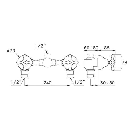 Stella Roma Внешняя часть встраиваемого смесителя для душа 3292, цвет: хром, артикул RM 01300 CR00