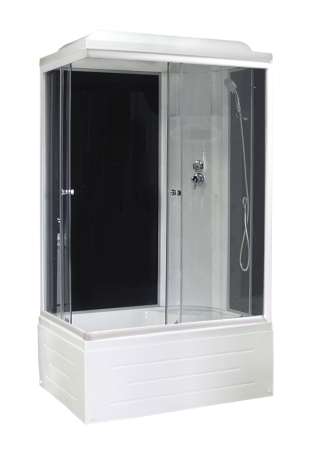 Душевая кабина Royal Bath RB 8100BP6-BT(черное/прозрачное) правая, артикул RB8100BP6-BT-R