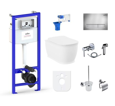 Комплект 10 в 1 Lavinia Boho Bell Pro Rimless 98010002, премиум с пластиковой клавишей, артикул 98010002