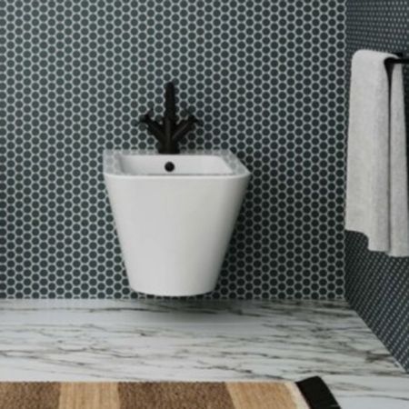 AZZURRA BUILD  Биде подвесное 55х36х32 см. с 1 отв. под смеситель , цвет белый