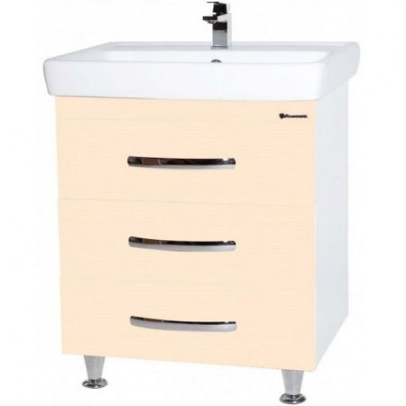 Тумба под раковину Bellezza Рокко 80 4635313660076 Бежевая Белая, артикул 4635313660076