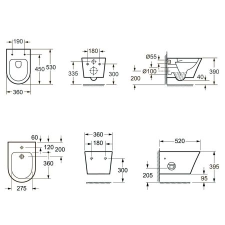Комплект 2 в 1 Lavinia Boho Biore Rimless 21031006