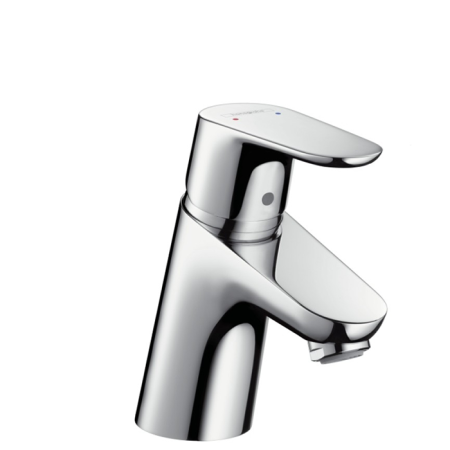Смеситель для раковины, Hansgrohe, Focus, тип открывания воды-однорычажный, тип регулирования воды-керамический узел смешивания, отверстия для монтажа-1, высота, мм-133, вынос излива, мм-101, цвет-хром, артикул 31733000