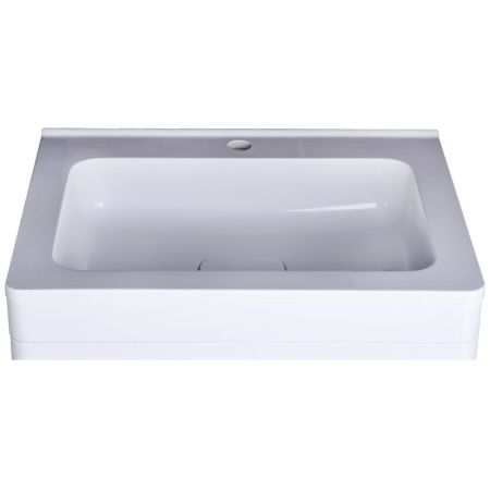 Тумба напольная "Каре 60" (2 ящ.) Люкс белая, PLUS, артикул СС-00002265