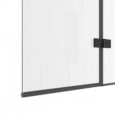 Шторка на ванну 100х140 см Maretti Valentina VA41R100140097-560, профиль черный, артикул VA41R100140097-560