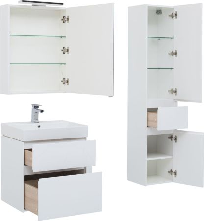 Тумба с раковиной Aquanet Бруклин 70 белый, артикул 00212597