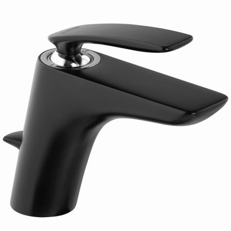 Смеситель для раковины  KLUDI BALANCE 520238775 (черный/хром, L-12,6 H-10), шт, артикул 520238775