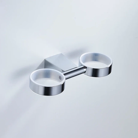 Стакан для ванной комнаты двойной Shevanik SG5722, хром