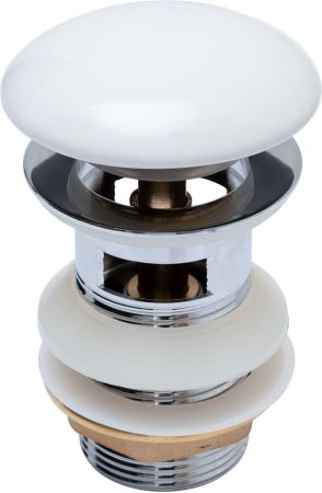 Донный клапан Aquanet белый, с переливом, артикул 00333927