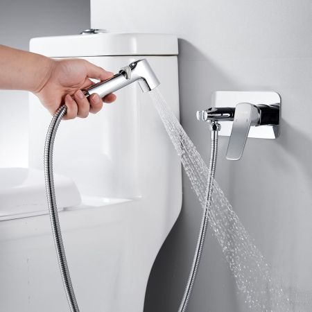 Гигиенический душ со смесителем Shevanik S9905, хром