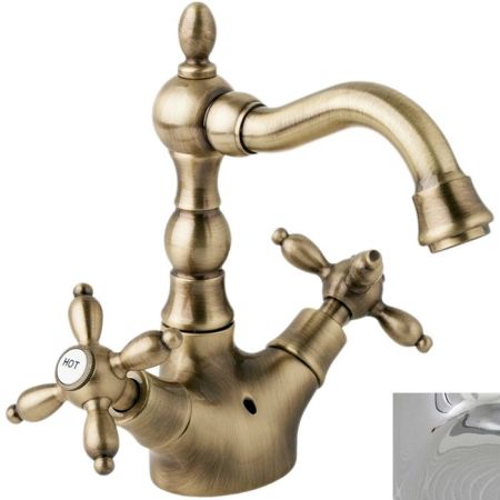 Смеситель для раковины Cezares Atlantis Nostalgia ATLANTIS-NOSTALGIA-LS2-01 Хром