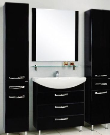 Тумба под раковину АКВАТОН АРИЯ Н 76 1A141301AA010 (напольная, белый глянец), шт, артикул 1A141301AA010