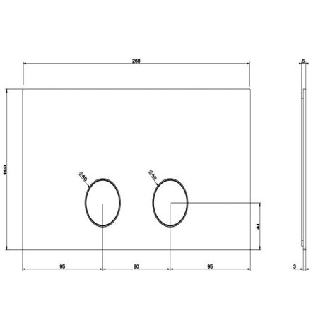 Gessi GESSI 316 Клавиши смыва Viega 1H, 2H, 2L., цвет: хром, артикул 54613#031