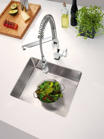Смеситель для кухни GROHE Eurocube профессиональный, суперсталь (31395DC0), артикул 31395DC0
