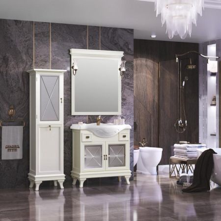 Тумба с раковиной Борджи 85 Opadiris Слоновая кость, артикул 