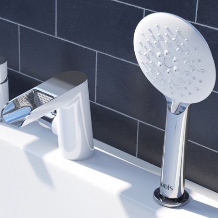 Смеситель на борт ванны Iddis Cloud CLOSB3Ki07 Белый/хром