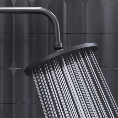 977800300 Jupiter душевая система со смесителем с термостатом чёрный, артикул 977800300