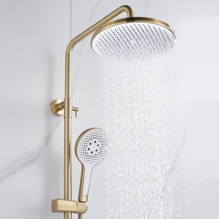 Душевая система Rose R3936G, золотой сатин, артикул R3936G
