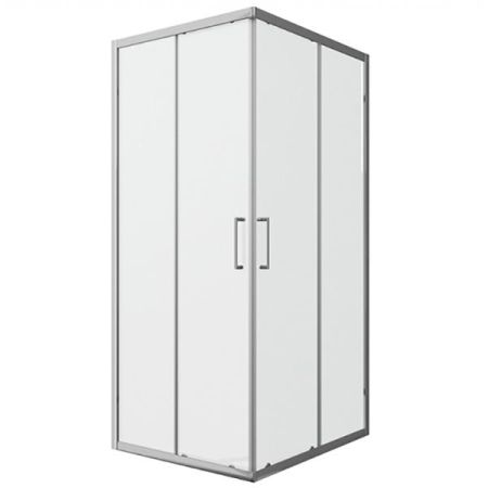 Душевой уголок Bravat Line 90x90 BS090.2202A профиль Хром стекло прозрачное, артикул BS090.2202A