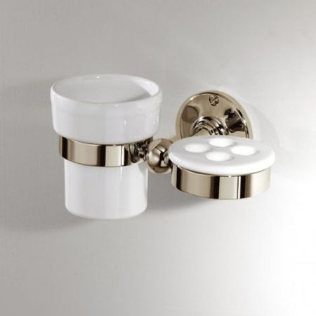 Devon&Devon Cavendish Стакан с держателем зубных щеток, цвет золото, артикул WM06