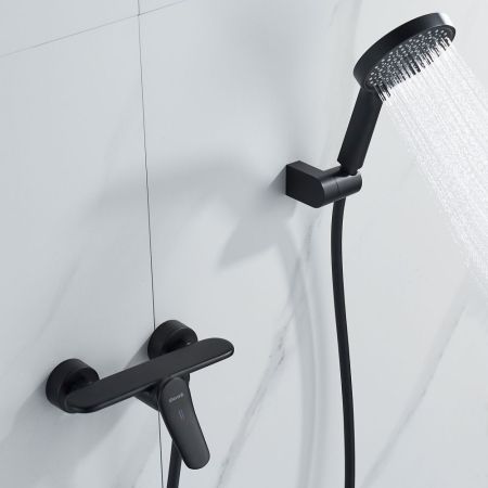 Смеситель для душа Shevanik S4716H, черный