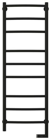 Полотенцесушитель электрический "ГАЛАНТ 2.0" 1200х400 / МЭМ правый (Матовый Чёрный), артикул 31-5201-1240