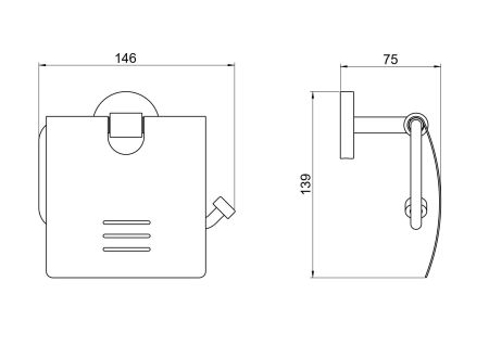 Бумагодержатель с крышкой AQUATEK AQ4609CR БЕТТА, артикул AQ4609CR