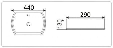 Умывальник CeramaLux 9293