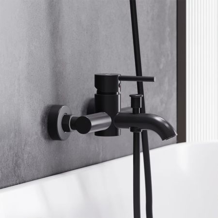 361000300 Scandinavian Pure, смеситель для ванной и душа, чёрный, артикул 361000300