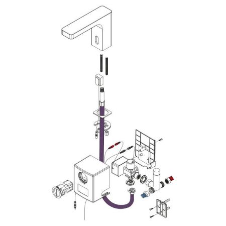 Смеситель для раковины сенсорный Timo Torne 4313/17F золото матовое, артикул 4313/17F