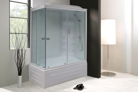 Душевая кабина Royal Bath RB 8100BP3-WC(белое/матовое) правая