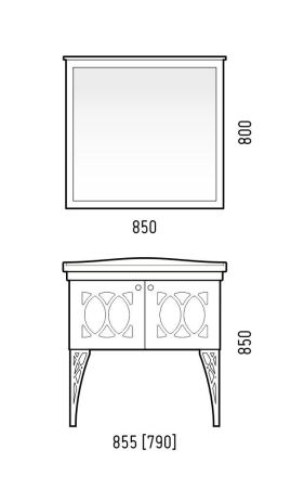 Тумба "Таормина 85", Модерн 85, артикул SD-00000646