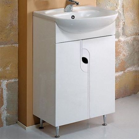 Тумба под раковину АКВАТОН ПАНДА 46 1A053701PD010 (напольная, белый) ССП, шт, артикул 1A053701PD010